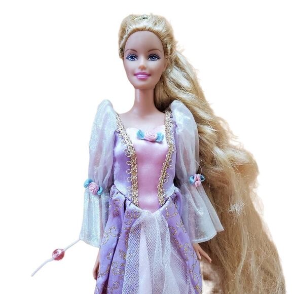 Vintage 1999 Barbie as Rapunzel Barbie Doll With Pull String - Picture 2 of 6